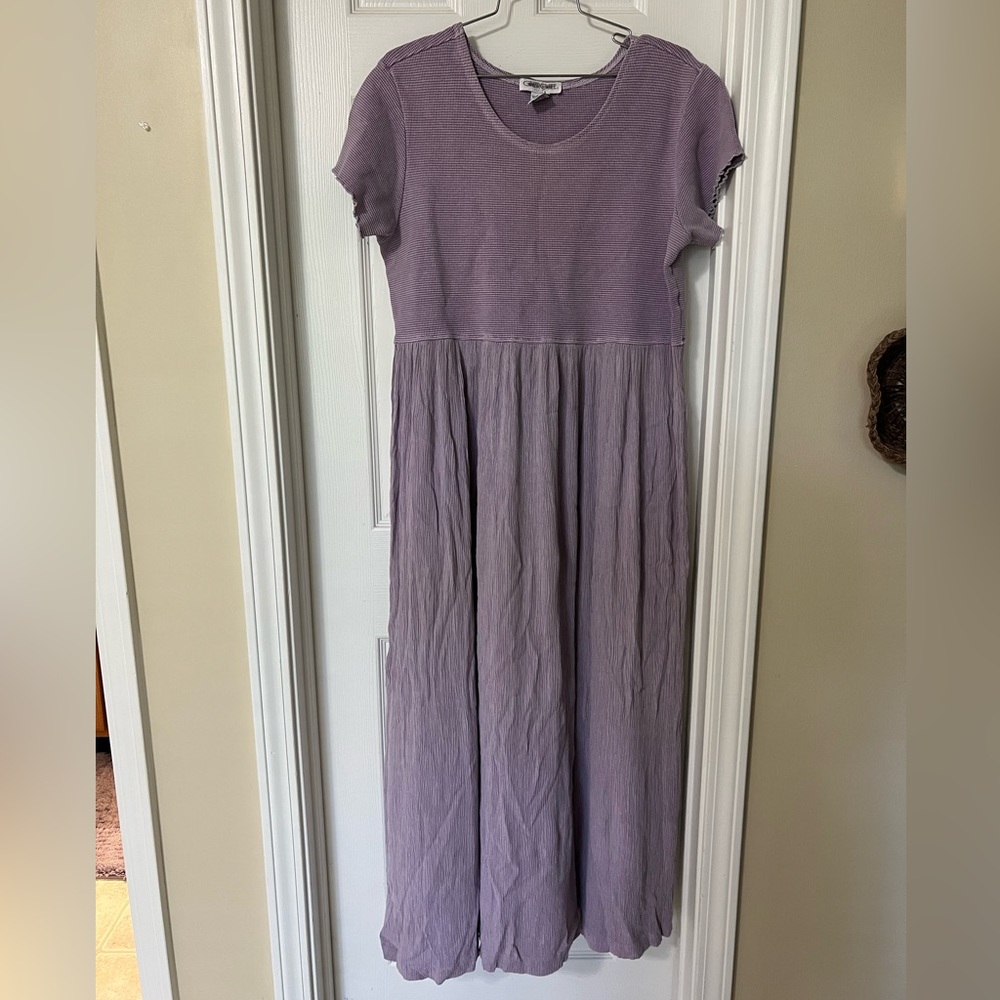 casual long purple Cherokee dress